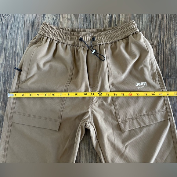 Jeep Spirit Cargo Pants Joggers Womens Juniors XL Brown High Rise Outdoor Hiking - Picture 7 of 13